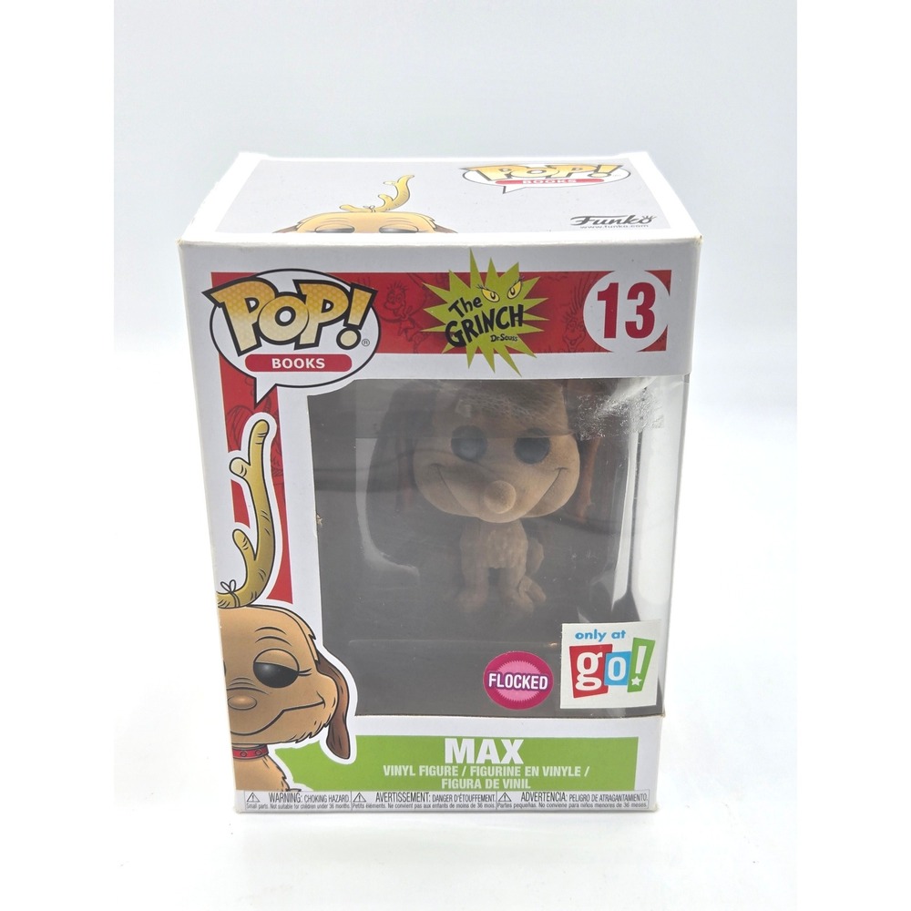 Funko Pop! (Damaged Box) The Grinch:‎ Max #13 (Flocked)